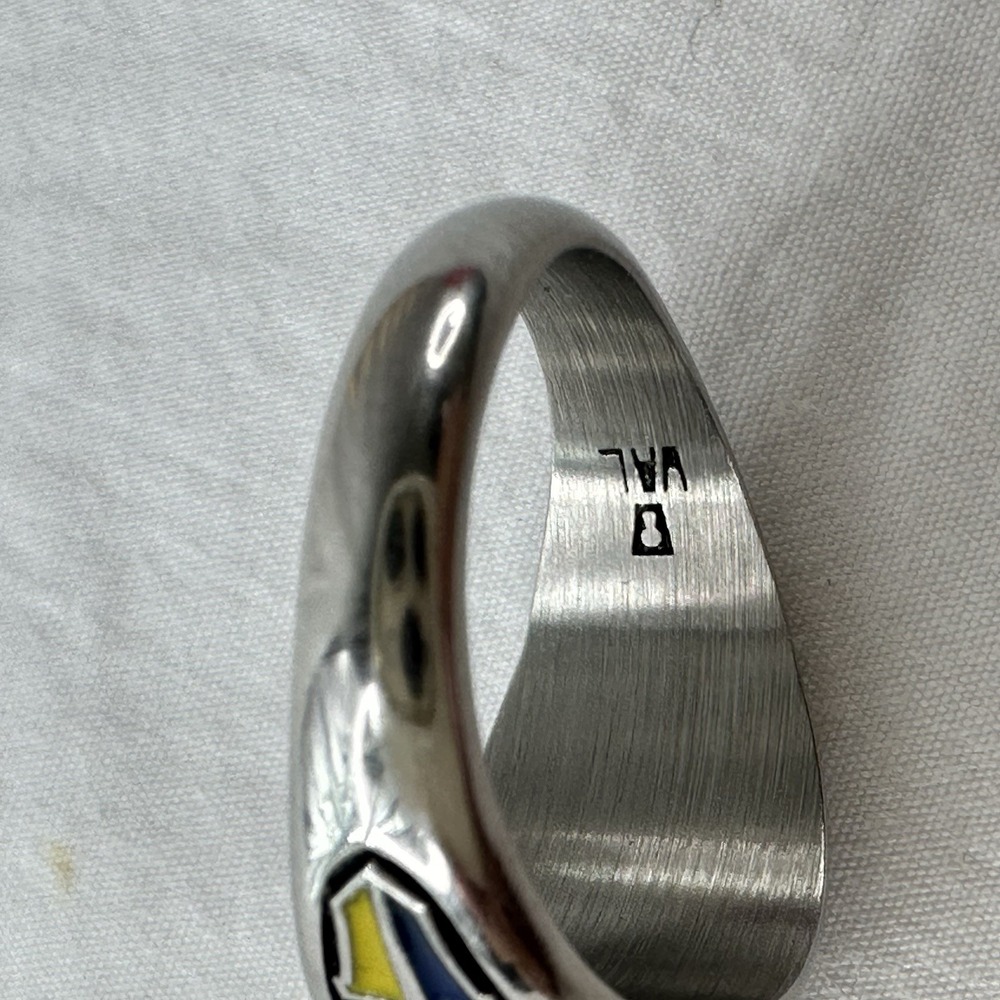 Keystone Valadium Kennedy High School Class Ring Silver Tone Size 7 2015 Hannah - Picture 7 of 8